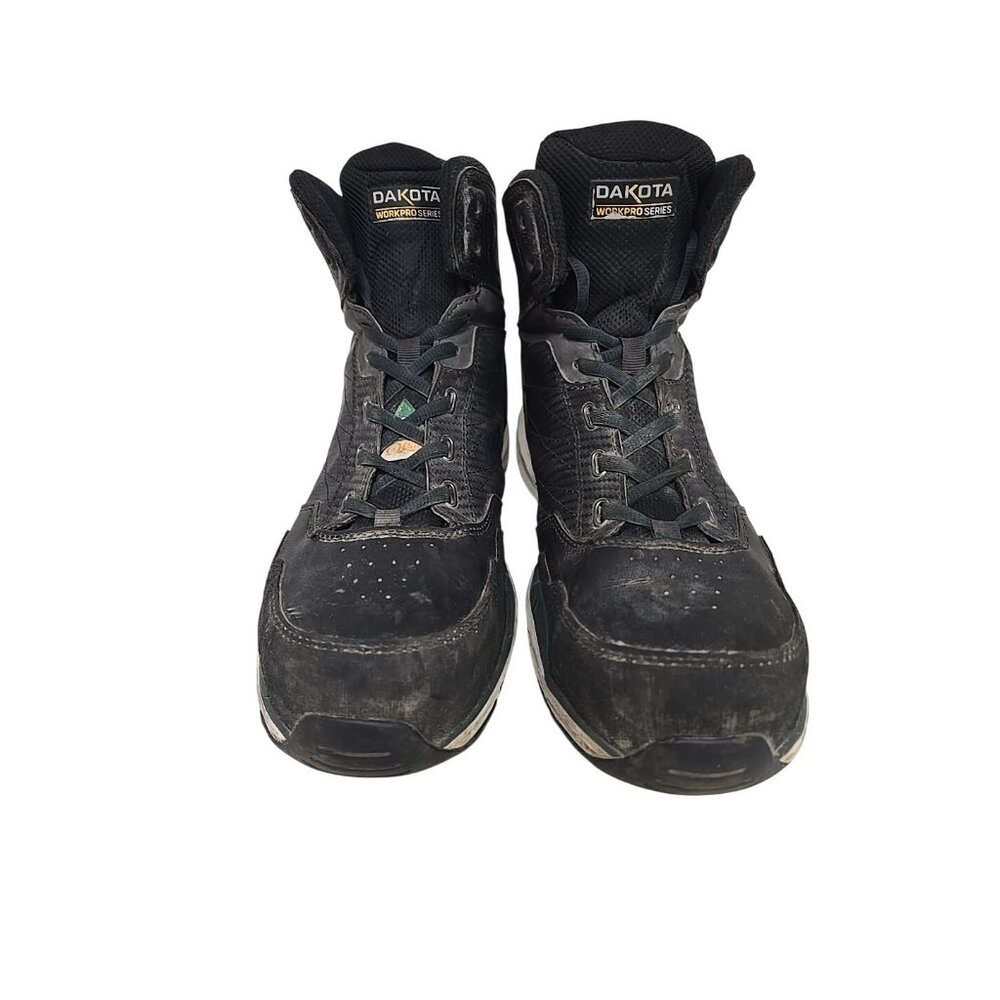 Dakota Men's 3617 Mid-Cut Quad Lite Steel Toe Steel Plate Shoes Black Size 10M - Picture 6 of 8
